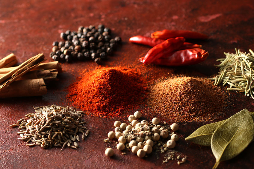 A variety of high quality spices